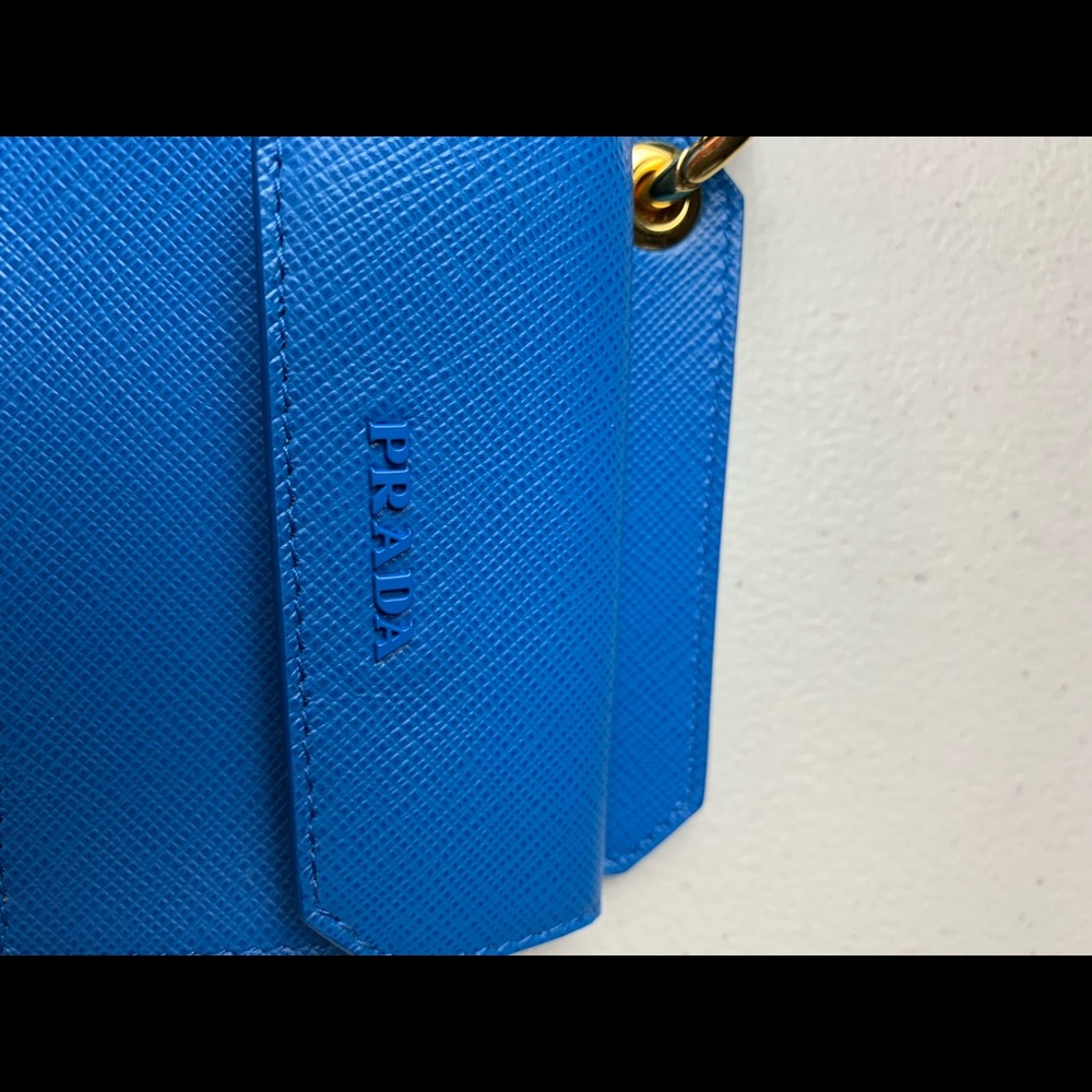 Prada new blue card/coin/accessory case - Picture 14 of 15